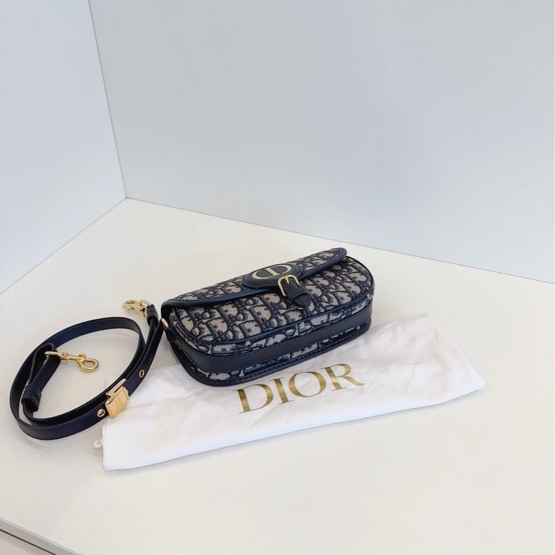 ✨Dior|藍色老花Bobby east west新月包|99新-6