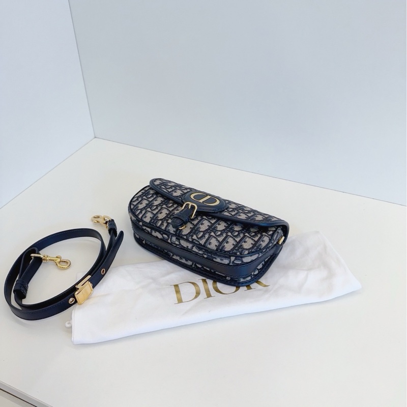 ✨Dior|藍色老花Bobby east west新月包|99新-7