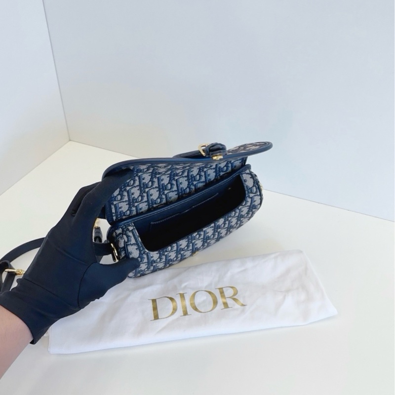 ✨Dior|藍色老花Bobby east west新月包|99新-8
