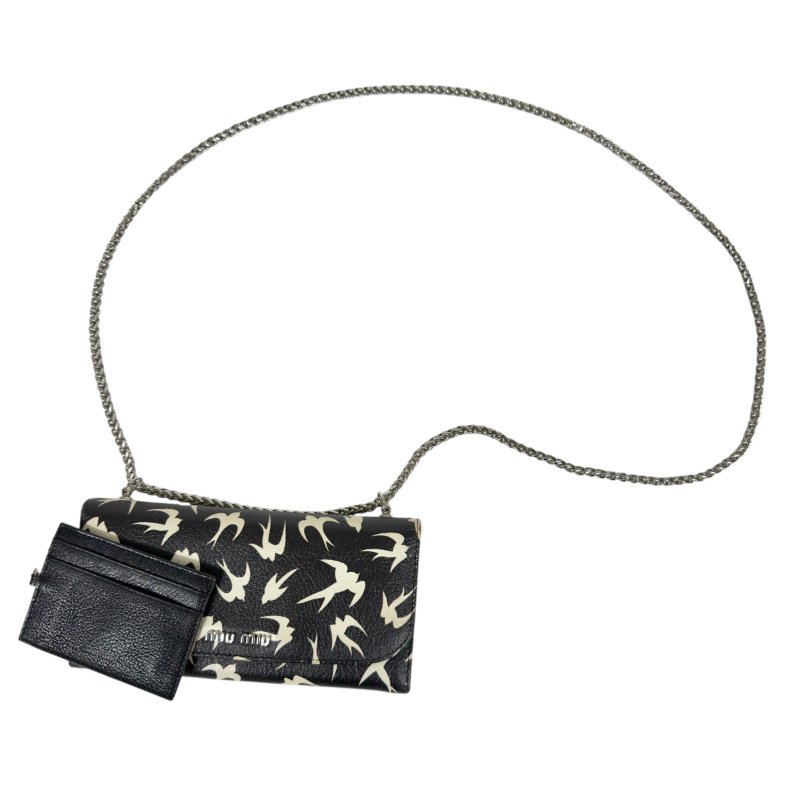 MIU MIU *自加鏈>送無品牌扣+無品牌鏈帶* 2用袋-0