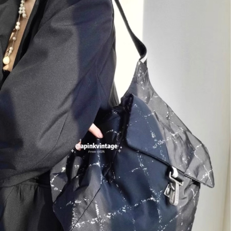 Chanel香奈兒travelline菱格紋尼龍雙肩包-7