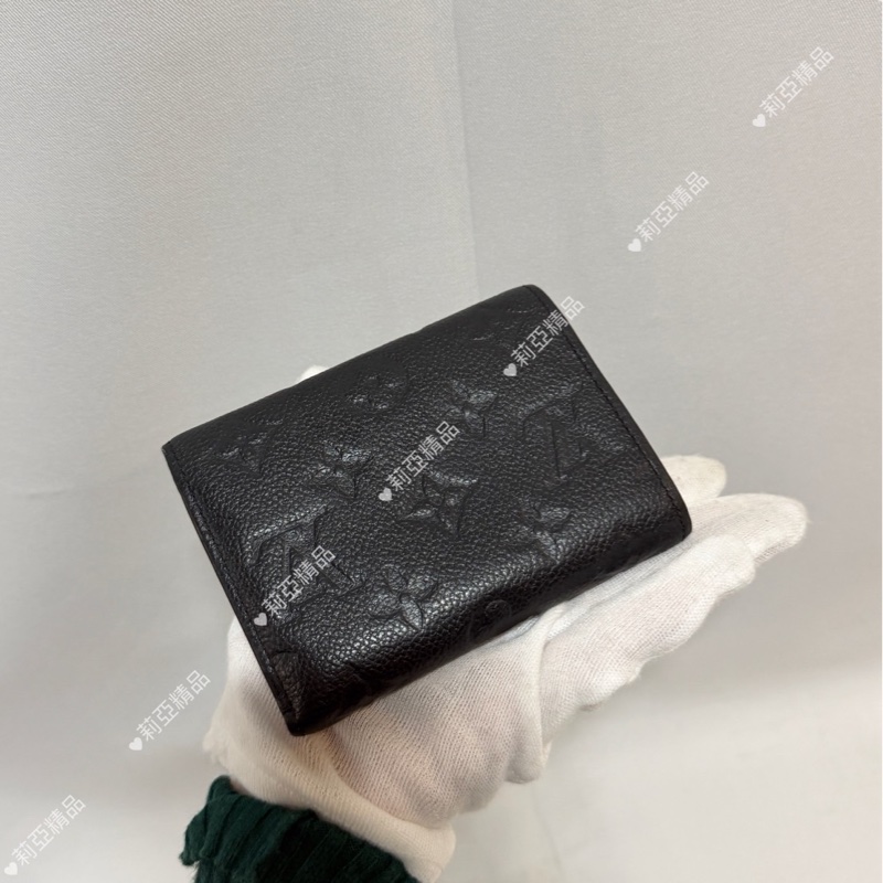莉亞精品♡ LV M64060 黑壓紋三折短夾 二手-2