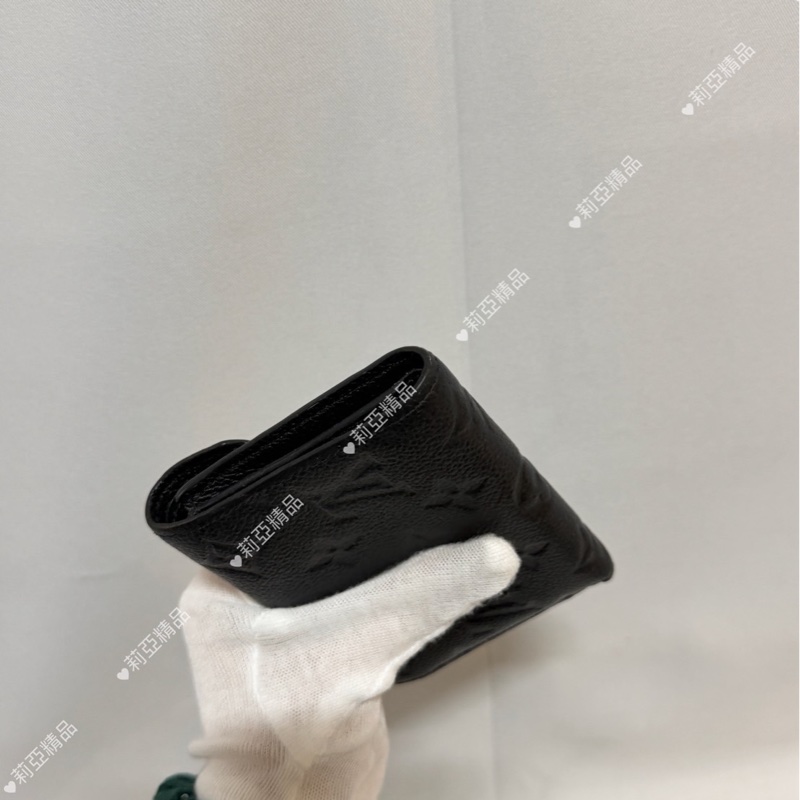 莉亞精品♡ LV M64060 黑壓紋三折短夾 二手-5