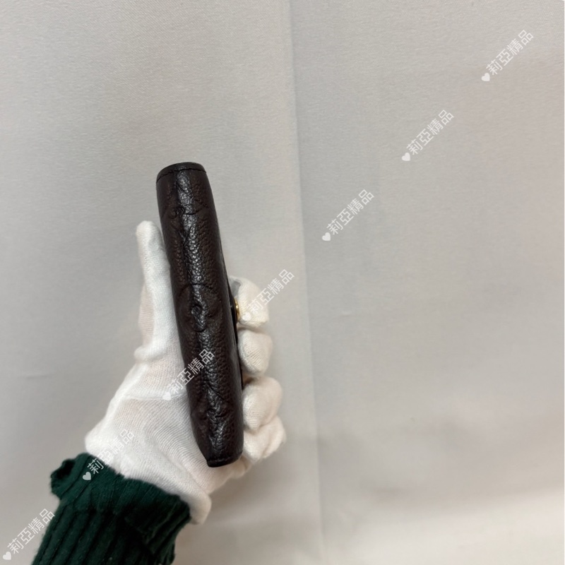 莉亞精品♡ LV M64060 黑壓紋三折短夾 二手-7