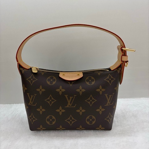 🆕LV路易威登 棕色老花飯盒包手提袋 金扣 尺寸:20*7*13cm✅正品