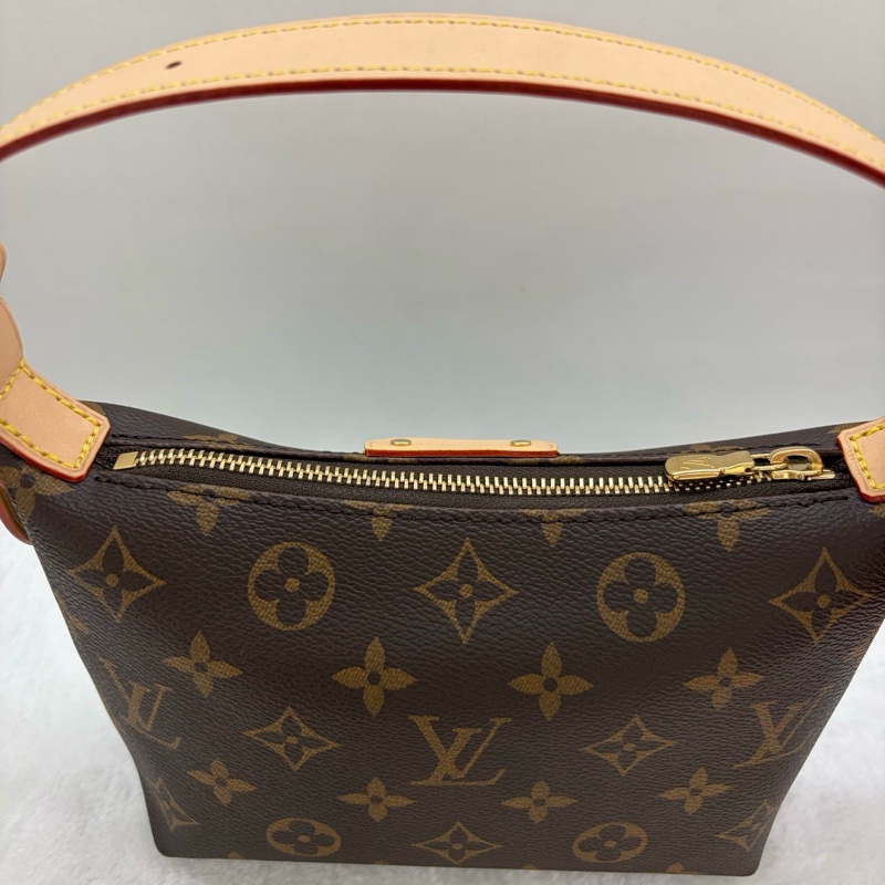 🆕LV路易威登 棕色老花飯盒包手提袋 金扣 尺寸:20*7*13cm✅正品-5