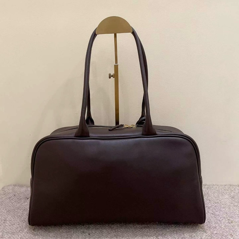 🆕全新 Chanel 26s 棕色保齡球包手提包單肩包 金扣 芯片 🤎正品-3
