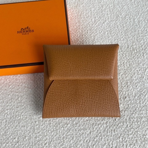 Hermes 愛馬仕 Bastia 零錢包 A刻 金棕 Epsom 皮