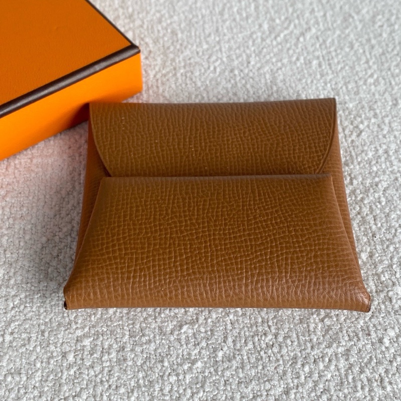 Hermes 愛馬仕 Bastia 零錢包 A刻 金棕 Epsom 皮-1