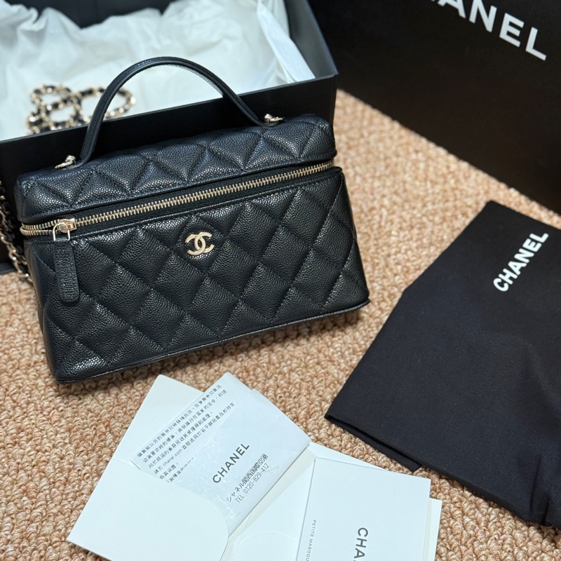 全新 有票據🎫 Chanel 26年爆款香奈兒盒子包Lp飯盒包單肩斜挎手提包-9