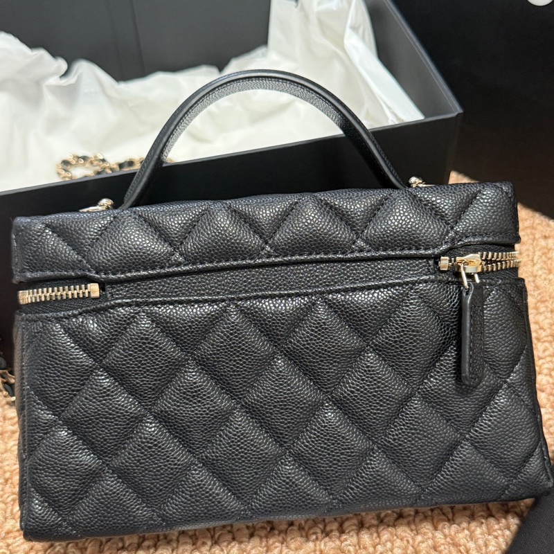 全新 有票據🎫 Chanel 26年爆款香奈兒盒子包Lp飯盒包單肩斜挎手提包-10