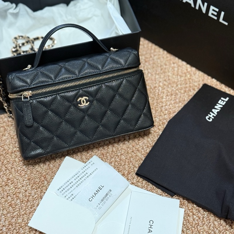 全新 有票據🎫 Chanel 26年爆款香奈兒盒子包Lp飯盒包單肩斜挎手提包-16