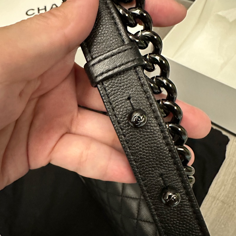 Chanel leboy 25cm so black-5