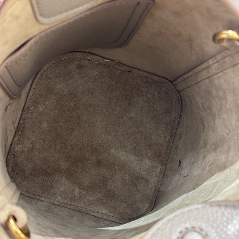 99新🆕 LOEWE 羅意威 Pebble Mini大象灰水桶包 手提包斜背包 金扣 25年帶票 ✅正品-6
