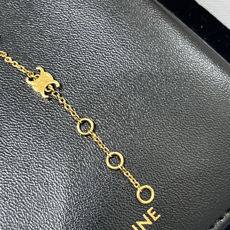 🌷有購證!Celine Triomphe 凱旋門logo 手鍊-9