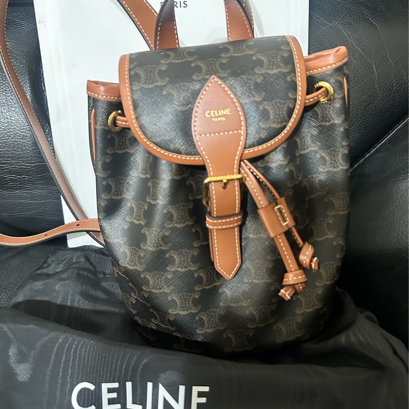 Celine mini 凱旋門後背包-10