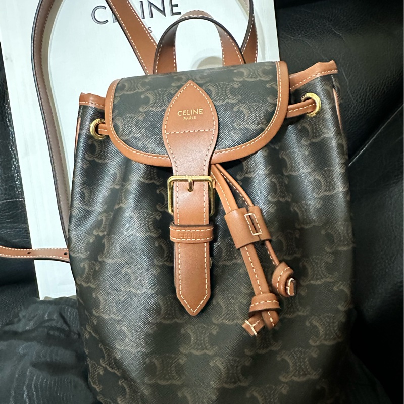 Celine mini 凱旋門後背包-11