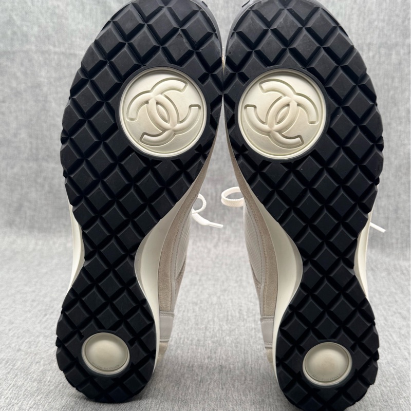 Chanel 香奈兒 23p 網面德訓運動鞋 網面配麂皮 42碼 成色不錯-7