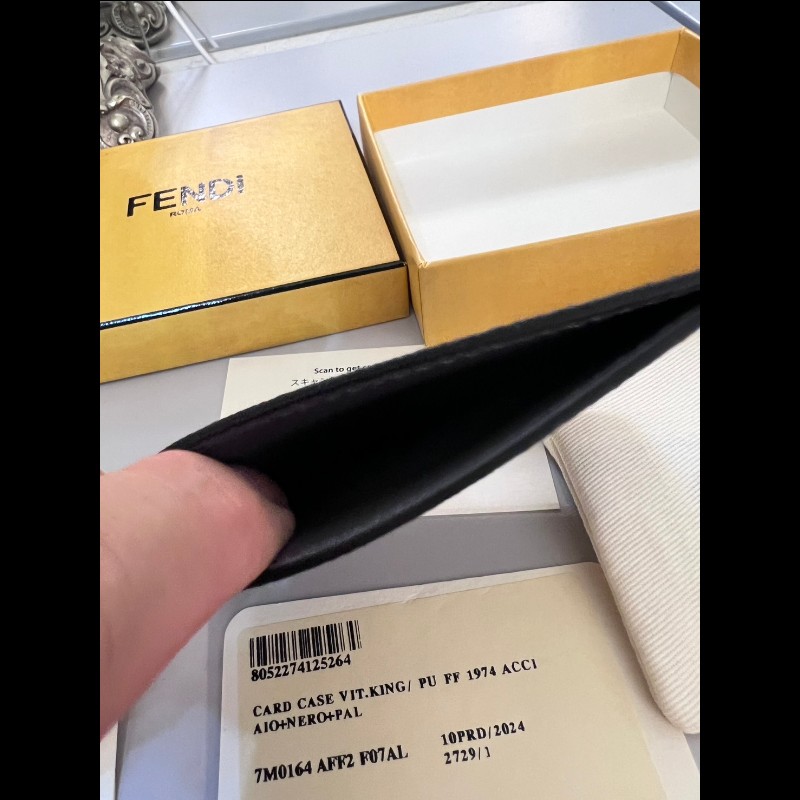 FF Squared FENDI 卡片套鐵灰色-2