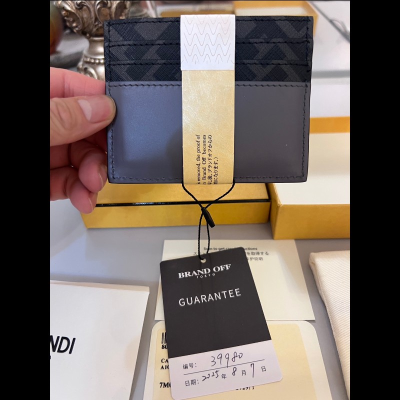 FF Squared FENDI 卡片套鐵灰色-3