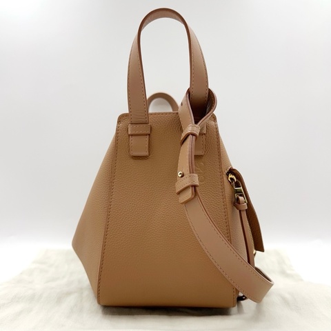 🆕Loewe/羅意威 Hammock 小號吊床 太妃糖色 手提包斜挎包單肩包 金扣 99新❤️正品