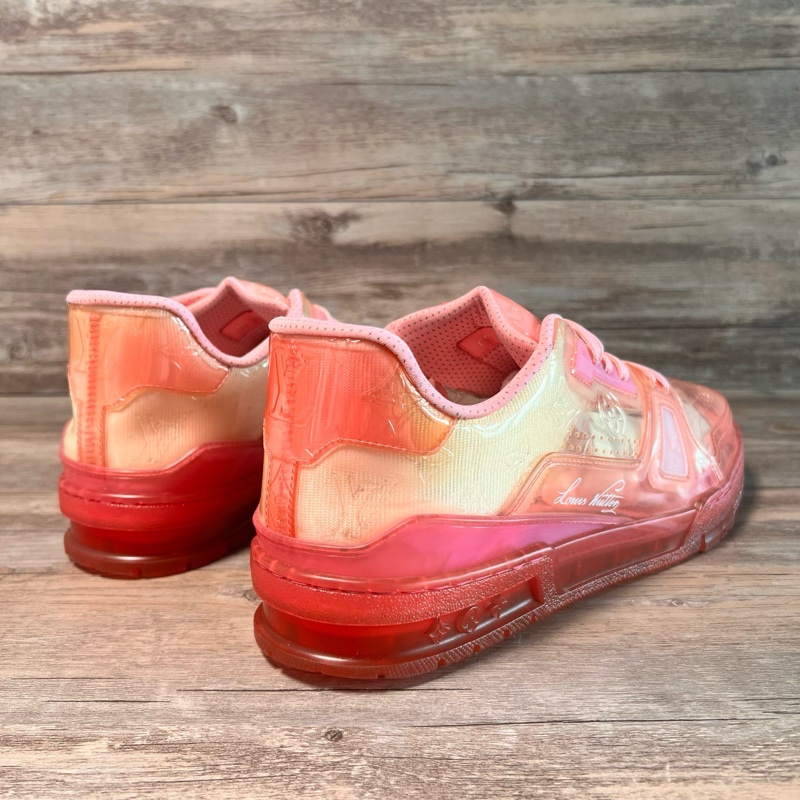 Louis Vuitton路易威登 trainer 粉透明 果凍粉 44碼-10