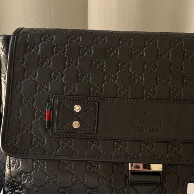 古馳 Gucci 老花 全皮 斜挎包-4