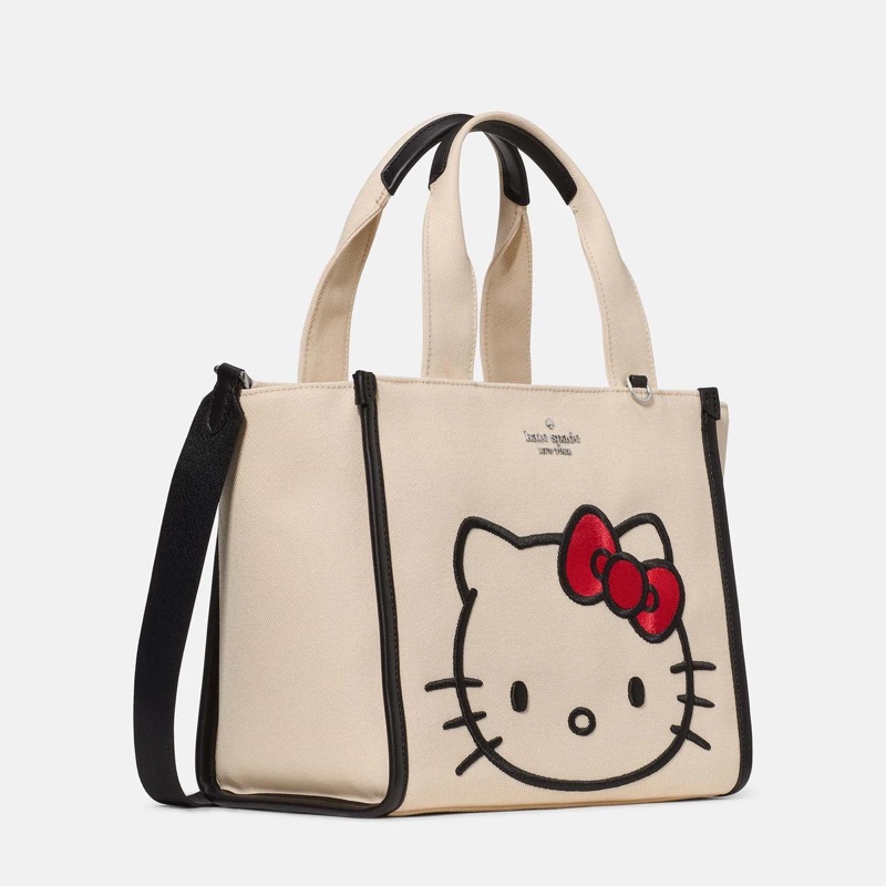 Hello Kitty x Kate Spade New York Kip Canvas Small Tote-2