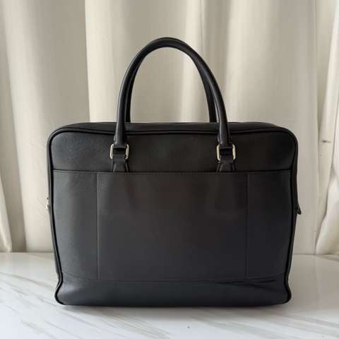 普拉達 Prada 黑色 正標 公文包