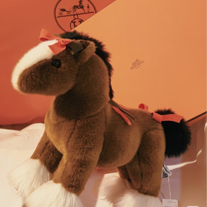HERMES Hermy 絨毛玩偶馬-0