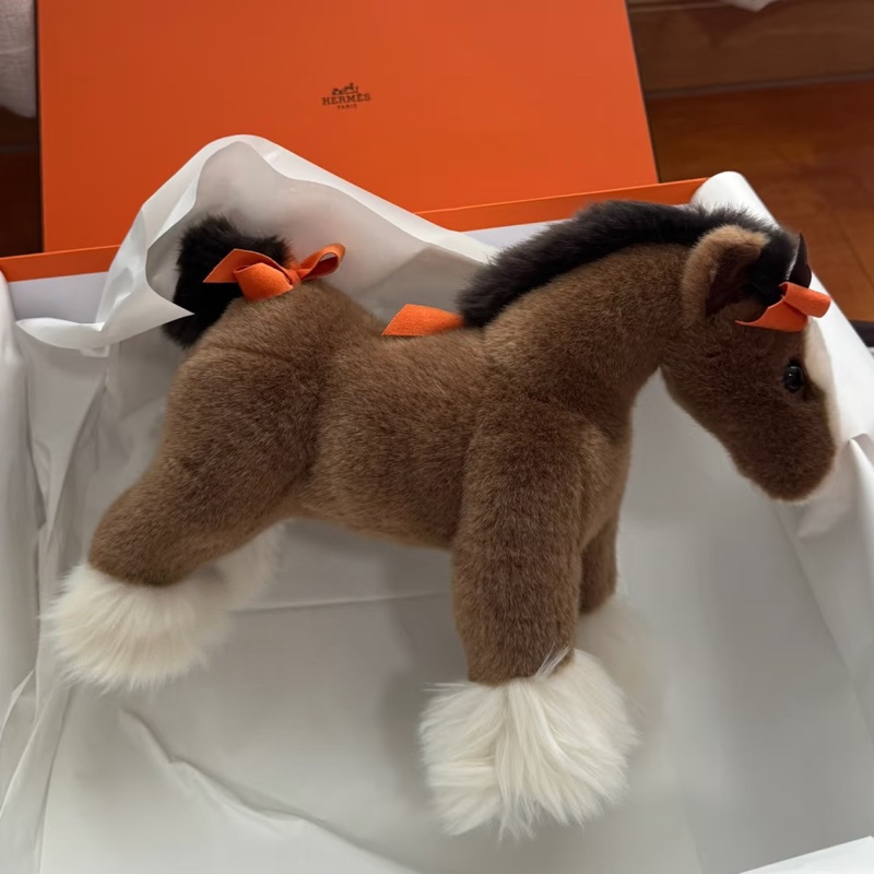HERMES Hermy 絨毛玩偶馬-4