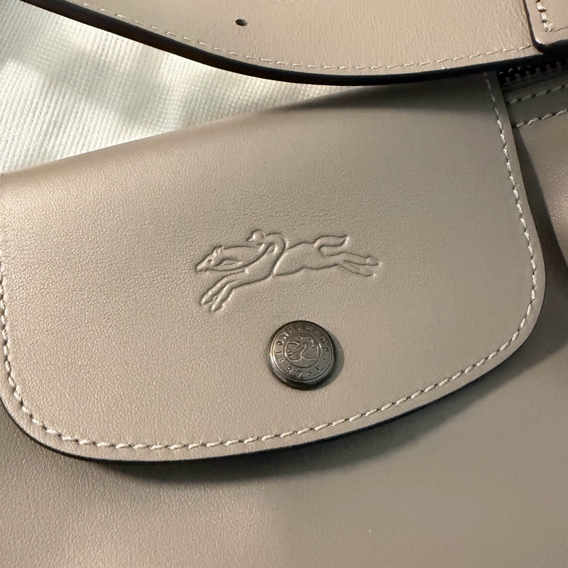 LONG CHAMP LE PLIAGE XTRA 半月形單肩包 M 斑鳩色 - 皮革-13