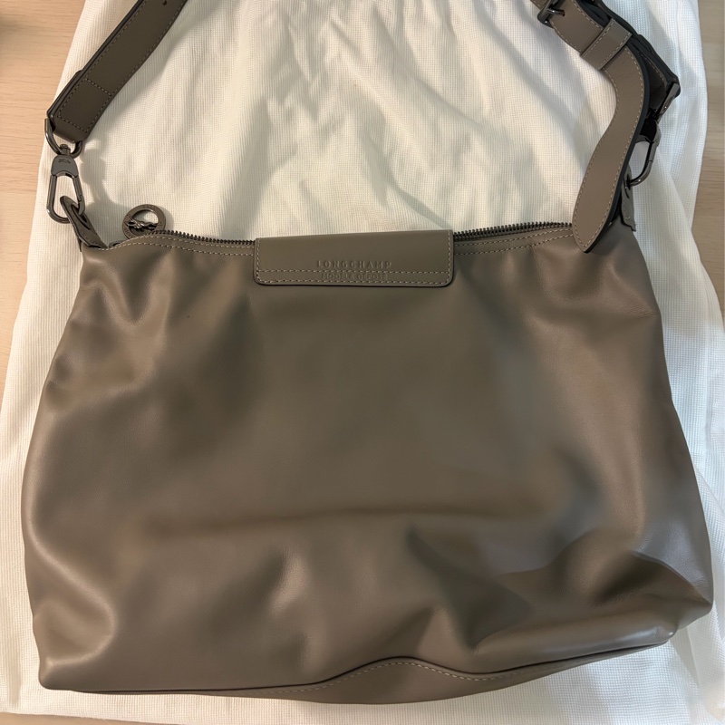 LONG CHAMP LE PLIAGE XTRA 半月形單肩包 M 斑鳩色 - 皮革-2