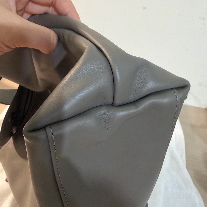 LONG CHAMP LE PLIAGE XTRA 半月形單肩包 M 斑鳩色 - 皮革-4
