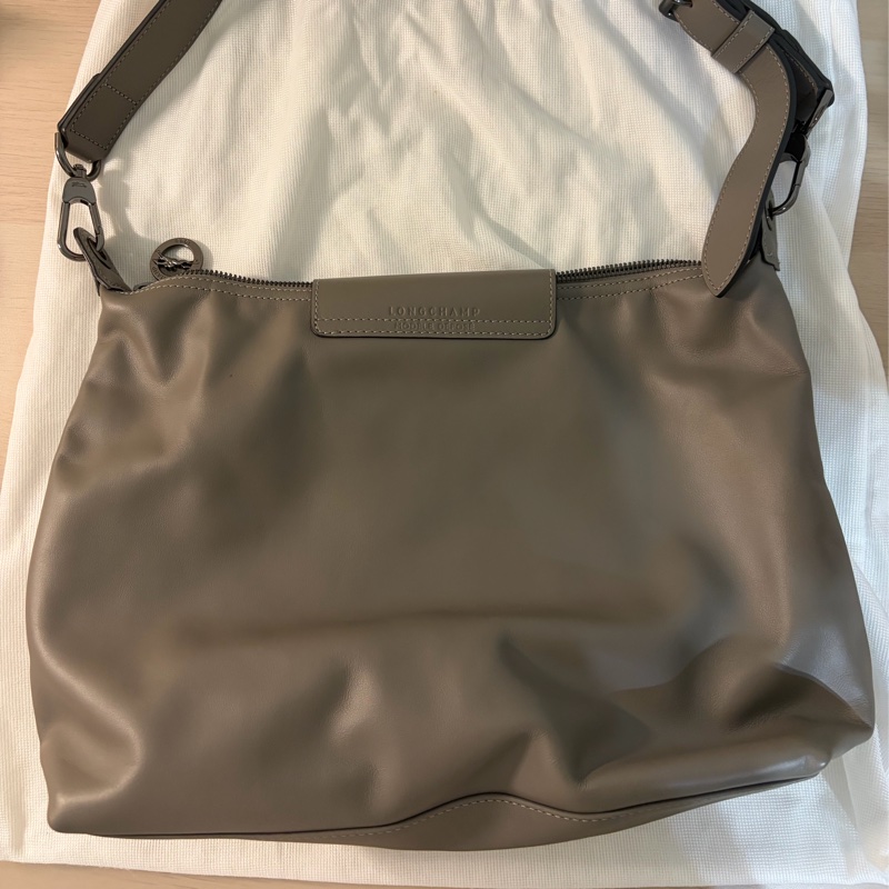LONG CHAMP LE PLIAGE XTRA 半月形單肩包 M 斑鳩色 - 皮革-6