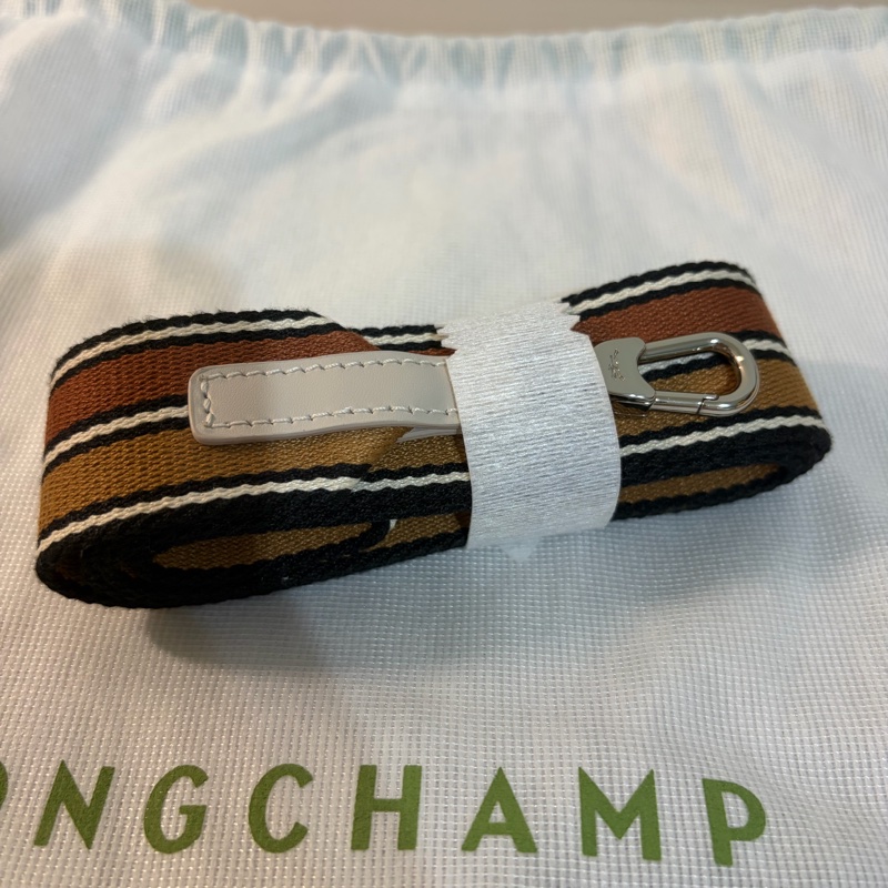 2025 春夏限定款 LONGCHAMP LE PLIAGE XTRA 系列牛皮織紋寬背帶手提/斜背兩用水餃包(迷你/白紙)-13