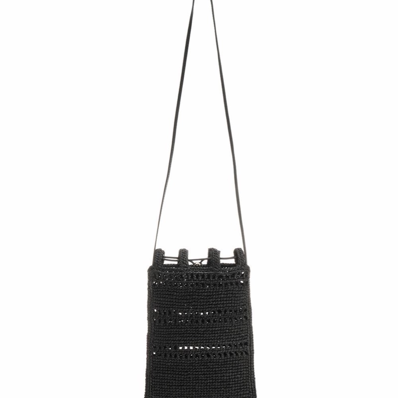 Loewe 女士 拉菲草抽繩單肩包均碼碼常規、16cm*1cm*21cm-1