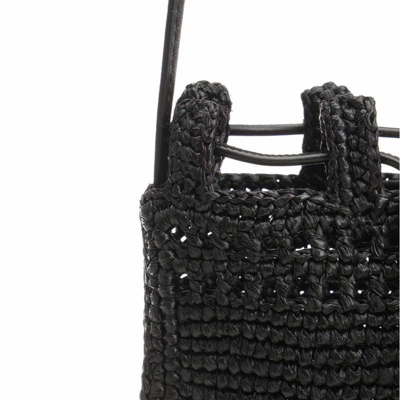 Loewe 女士 拉菲草抽繩單肩包均碼碼常規、16cm*1cm*21cm-2
