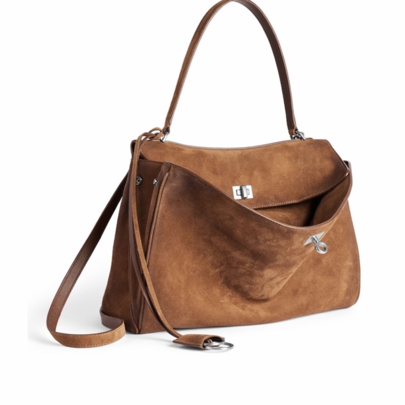 Balenciaga 女士 Rodeo 女士中號駝色手提包均碼碼中號、35cm*11cm*23cm-1