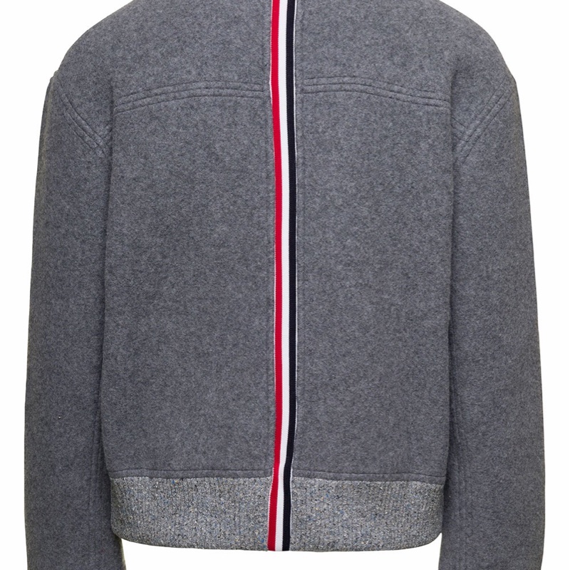 Thom Browne 男士 標貼圓領抓絨衛衣1 2 3 4 5碼-4