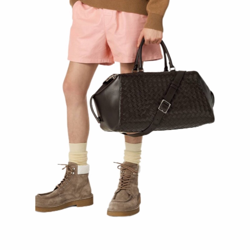 Bottega Veneta 男士 Intrecciato編織旅行包均碼碼46cm*28.5cm*29.5cm-4