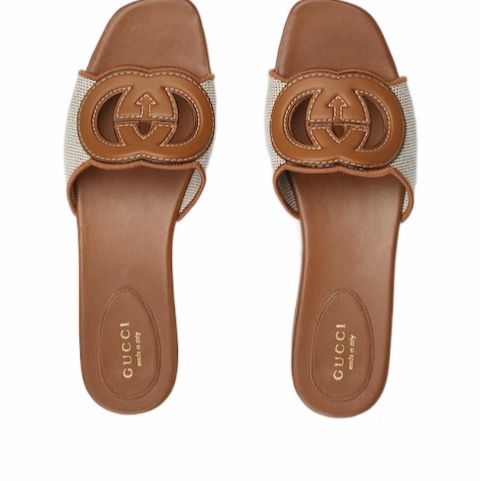Gucci 女士 互扣式 G 涼拖35 36 37.5 38 39 41碼-2