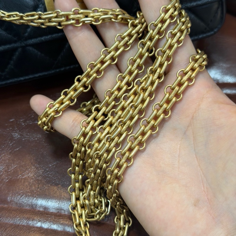 CHANEL 香奈兒 2.55 發財WOC鏈條包 黑金油蠟皮 尺寸19×12.5×4cm 超多背法-2