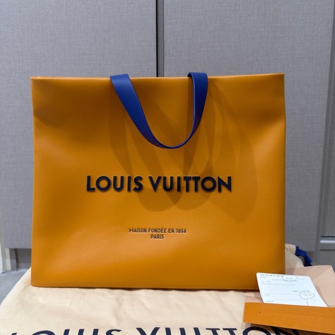 全新 Louis Vuitton 路易威登皮革購物袋 M24457 路易威登兩用手提包