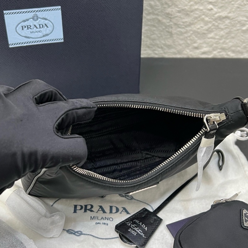 閒置新未使用 Prada普拉達hobo三合一鏈條包單肩斜挎包-6