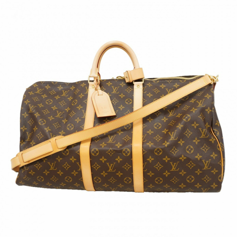 路易威登包款 - Boston Monogram Keepall Bandoulière 55 M41414 棕色 男女款-0
