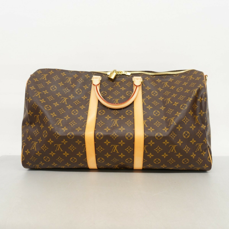 路易威登包款 - Boston Monogram Keepall Bandoulière 55 M41414 棕色 男女款-12