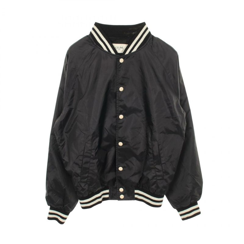 CELINE Teddy 外套 Blouson 2W365495M 尼龍 黑色 白色 二手 男款-0