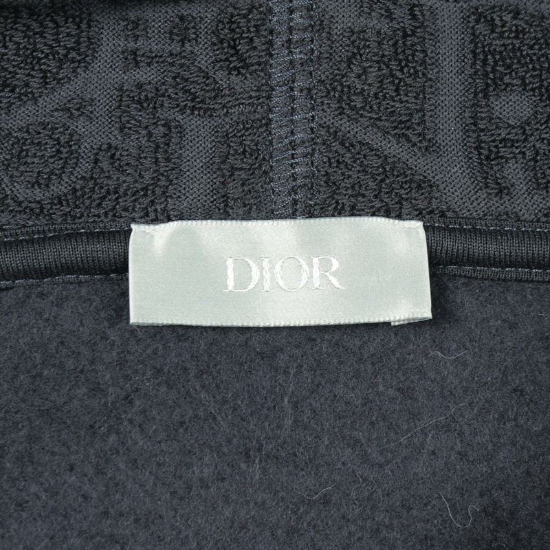 Christian Dior Oblique 提花連帽衫 #XXL 113J631A0684 棉質海軍藍 二手 男款-2