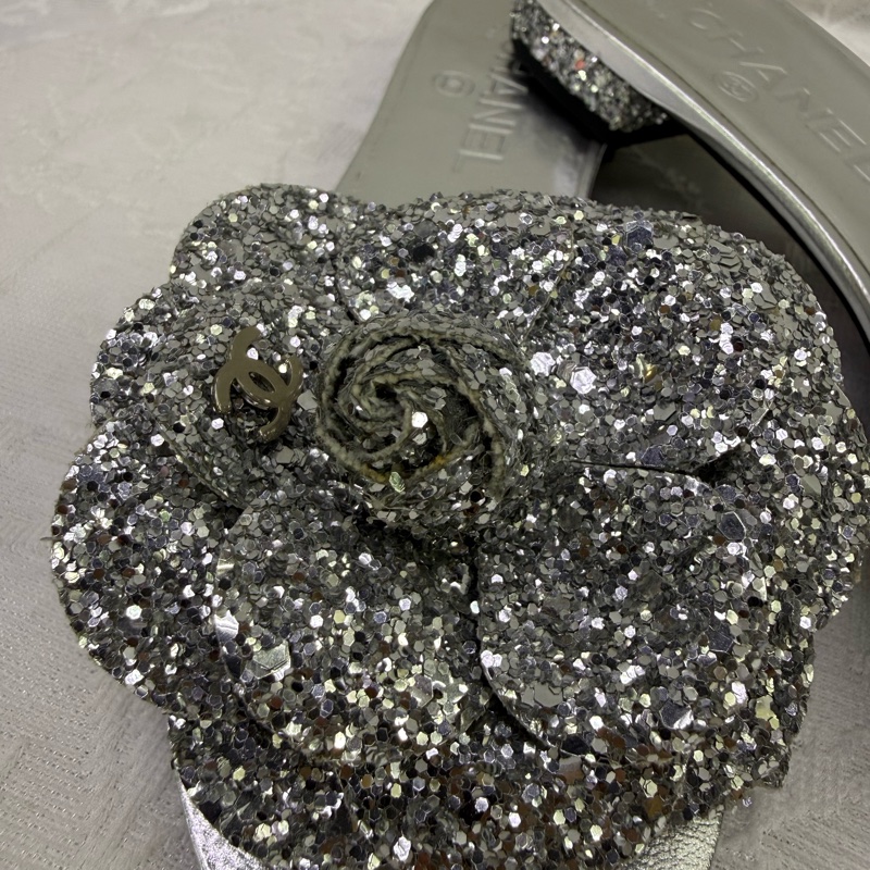 Chanel Sliver Sandals Mules EU 37-1